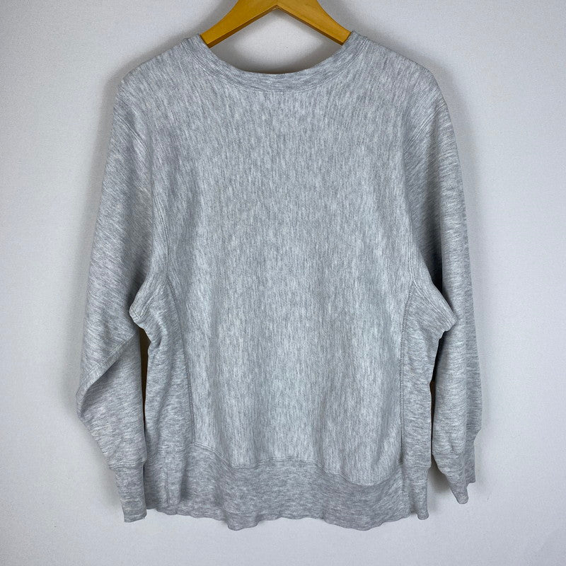 【現状渡し品】【メンズ】 80's REVERSEWEAVE WARMUP SWEAT VINTAGE 80年代 リバースウィーブ ウォームアップ スウェット トップス プルオーバー 目無し ヴィンテージ 145-260413-ks-11-fuzh サイズ：M　※完全目無し カラー：グレー 万代Net店