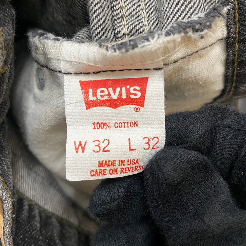 【中古品】【メンズ】 Levi's リーバイス 90's 517 STRAIGHT DENIM PANTS 40517-0259 90年代 517 ストレート デニムパンツ ボトムス ジーンズ ボタン裏刻印296 USA製 156-260410-ks-09-tei サイズ：W32L32　※91年製 カラー：ブラック 万代Net店