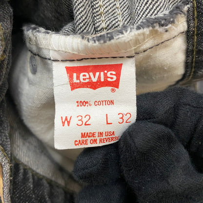【中古品】【メンズ】 Levi's リーバイス 90's 517 STRAIGHT DENIM PANTS 40517-0259 90年代 517 ストレート デニムパンツ ボトムス ジーンズ ボタン裏刻印296 USA製 156-260410-ks-09-tei サイズ：W32L32　※91年製 カラー：ブラック 万代Net店