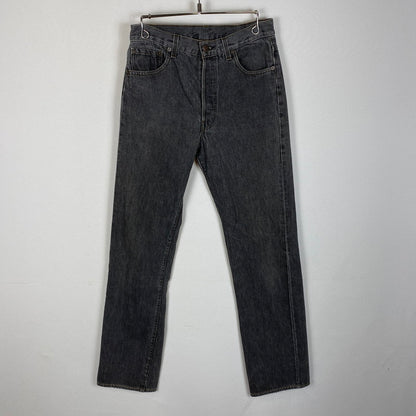 【中古品】【メンズ】 Levi's リーバイス 80's 501 STRAIGHT DENIM PANTS VINTAGE 80年代 501 ストレート デニムパンツ ボトムス ジーンズ ヴィンテージ ボタン裏刻印 524 エルパソ工場製 156-260410-ks-08-tei サイズ：サイズ表記無し カラー：ブラック 万代Net店