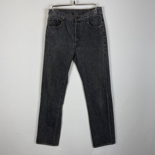 【中古品】【メンズ】 Levi's リーバイス 80's 501 STRAIGHT DENIM PANTS VINTAGE 80年代 501 ストレート デニムパンツ ボトムス ジーンズ ヴィンテージ ボタン裏刻印 524 エルパソ工場製 156-260410-ks-08-tei サイズ：サイズ表記無し カラー：ブラック 万代Net店