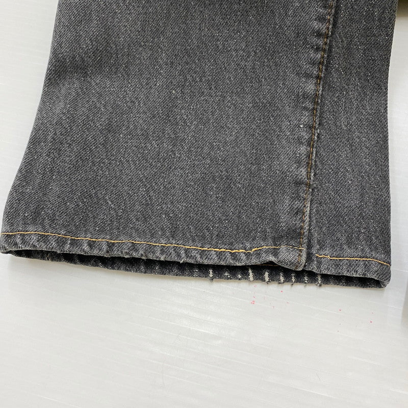 【中古品】【メンズ】 Levi's リーバイス 80's 501 STRAIGHT DENIM PANTS VINTAGE 80年代 501 ストレート デニムパンツ ボトムス ジーンズ ヴィンテージ ボタン裏刻印 524 エルパソ工場製 156-260410-ks-08-tei サイズ：サイズ表記無し カラー：ブラック 万代Net店