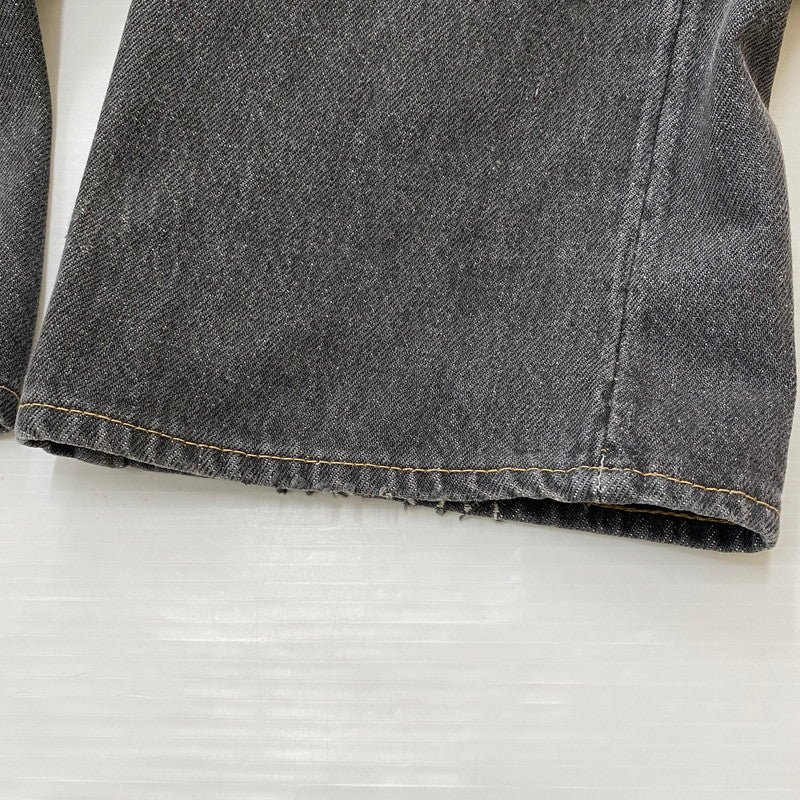 【中古品】【メンズ】 Levi's リーバイス 80's 501 STRAIGHT DENIM PANTS VINTAGE 80年代 501 ストレート デニムパンツ ボトムス ジーンズ ヴィンテージ ボタン裏刻印 524 エルパソ工場製 156-260410-ks-08-tei サイズ：サイズ表記無し カラー：ブラック 万代Net店