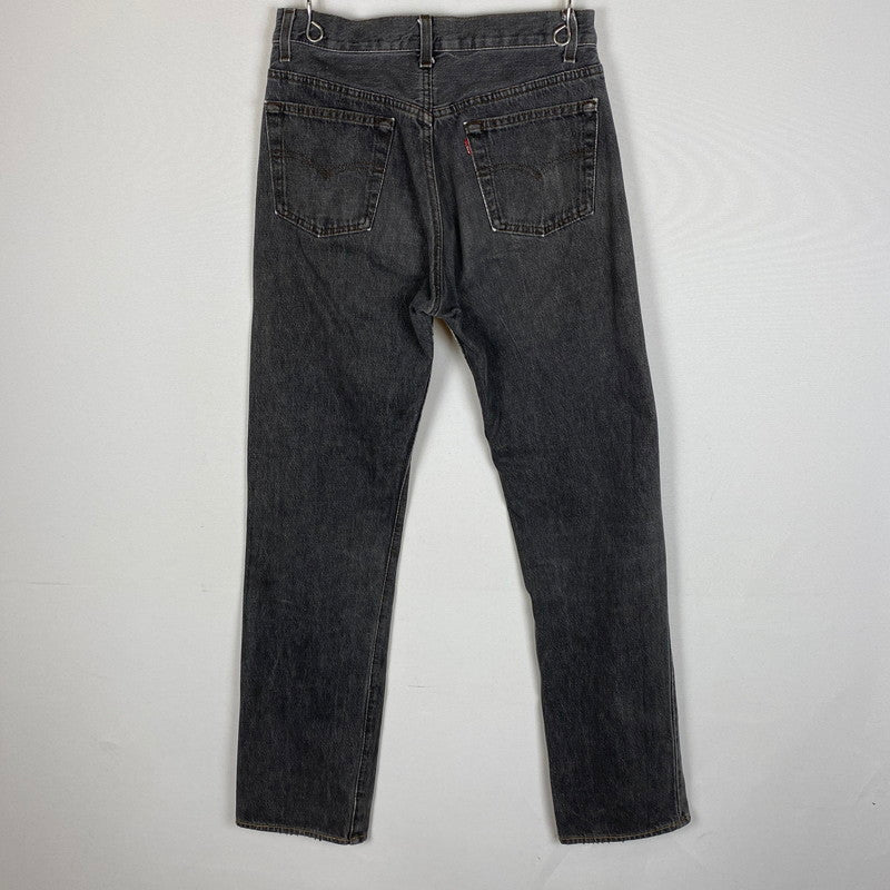 【中古品】【メンズ】 Levi's リーバイス 80's 501 STRAIGHT DENIM PANTS VINTAGE 80年代 501 ストレート デニムパンツ ボトムス ジーンズ ヴィンテージ ボタン裏刻印 524 エルパソ工場製 156-260410-ks-08-tei サイズ：サイズ表記無し カラー：ブラック 万代Net店