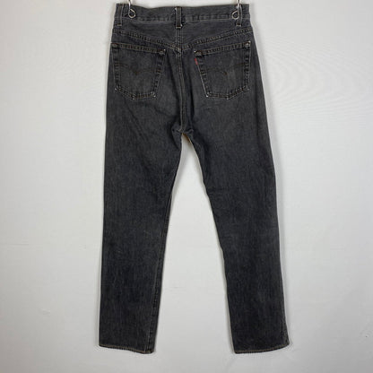 【中古品】【メンズ】 Levi's リーバイス 80's 501 STRAIGHT DENIM PANTS VINTAGE 80年代 501 ストレート デニムパンツ ボトムス ジーンズ ヴィンテージ ボタン裏刻印 524 エルパソ工場製 156-260410-ks-08-tei サイズ：サイズ表記無し カラー：ブラック 万代Net店