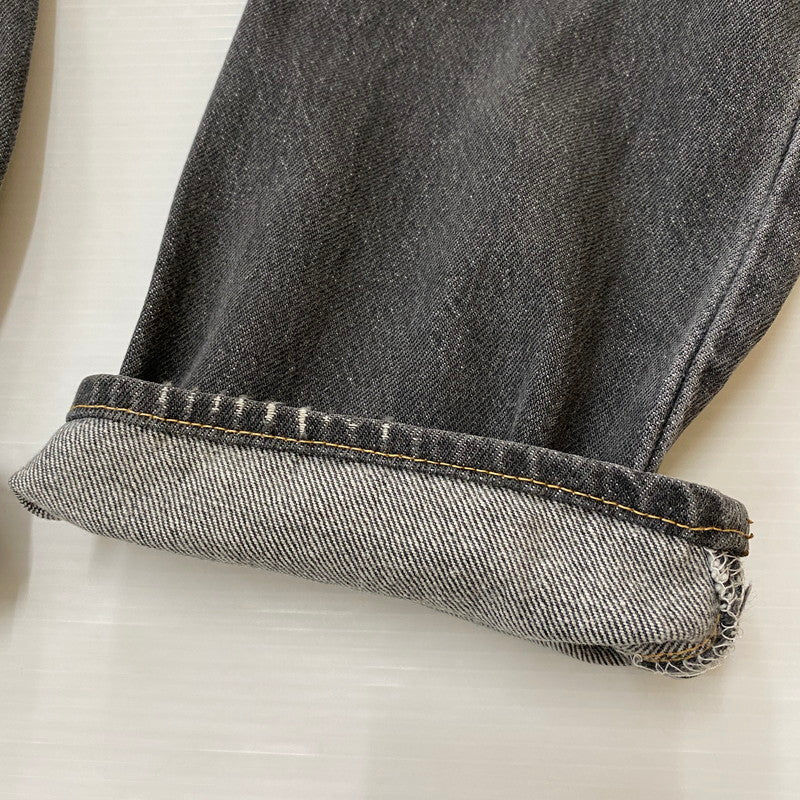 【中古品】【メンズ】 Levi's リーバイス 80's 501 STRAIGHT DENIM PANTS VINTAGE 80年代 501 ストレート デニムパンツ ボトムス ジーンズ ヴィンテージ ボタン裏刻印 524 エルパソ工場製 156-260410-ks-08-tei サイズ：サイズ表記無し カラー：ブラック 万代Net店