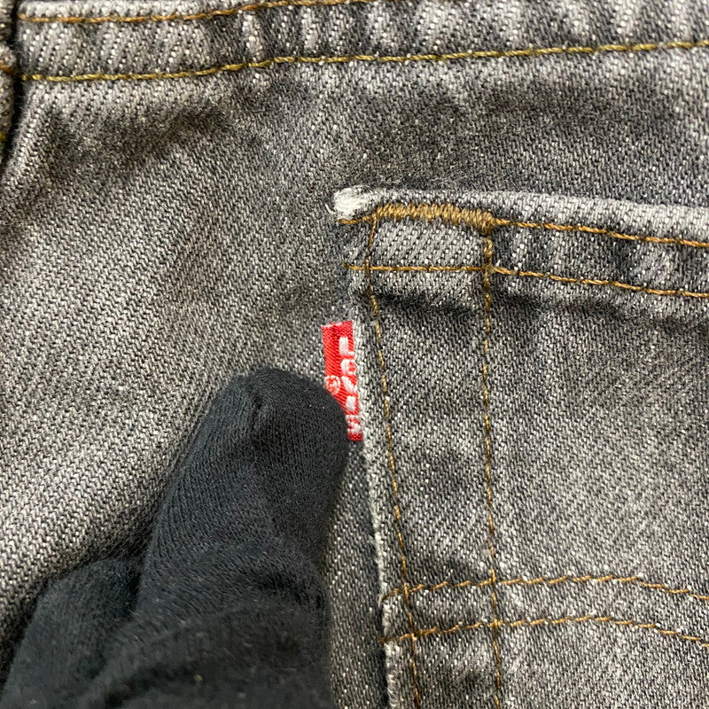 【中古品】【メンズ】 Levi's リーバイス 80's 501 STRAIGHT DENIM PANTS VINTAGE 80年代 501 ストレート デニムパンツ ボトムス ジーンズ ヴィンテージ ボタン裏刻印 524 エルパソ工場製 156-260410-ks-08-tei サイズ：サイズ表記無し カラー：ブラック 万代Net店