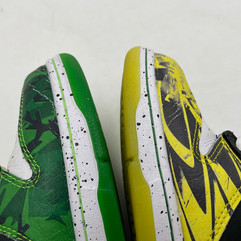 【中古品】【メンズ】 NIKE ナイキ × DIVISION STREET ディビジョンストリート 別注 コラボ DUNK LOW PREM ”WHAT THE DUCKS AWAY” HV1454-100 ダンク ロー ワットザダック アウェイ スニーカー 靴 160-260415-yo-05-tei サイズ：26.5cm カラー：グリーン/イエロー 万代Net店