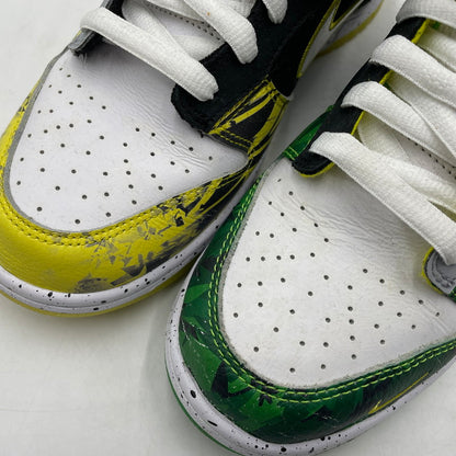 【中古品】【メンズ】 NIKE ナイキ × DIVISION STREET ディビジョンストリート 別注 コラボ DUNK LOW PREM ”WHAT THE DUCKS AWAY” HV1454-100 ダンク ロー ワットザダック アウェイ スニーカー 靴 160-260415-yo-05-tei サイズ：26.5cm カラー：グリーン/イエロー 万代Net店