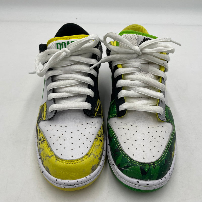 【中古品】【メンズ】 NIKE ナイキ × DIVISION STREET ディビジョンストリート 別注 コラボ DUNK LOW PREM ”WHAT THE DUCKS AWAY” HV1454-100 ダンク ロー ワットザダック アウェイ スニーカー 靴 160-260415-yo-05-tei サイズ：26.5cm カラー：グリーン/イエロー 万代Net店