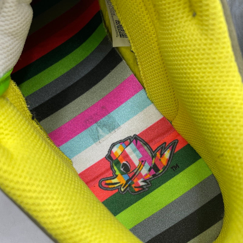 【中古品】【メンズ】 NIKE ナイキ × DIVISION STREET ディビジョンストリート 別注 コラボ DUNK LOW PREM ”WHAT THE DUCKS AWAY” HV1454-100 ダンク ロー ワットザダック アウェイ スニーカー 靴 160-260415-yo-05-tei サイズ：26.5cm カラー：グリーン/イエロー 万代Net店