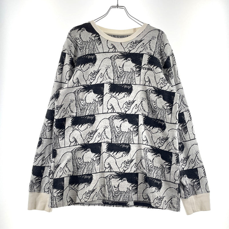 【中古品】【メンズ】 × AKIRA アキラ 別注 コラボ SYRINGE JACQURD L/S TOP シリンジ ジャガード ロングスリーブ トップ 長袖 Tシャツ 149-260408-yo-16-fuzh サイズ：M カラー：柄 万代Net店