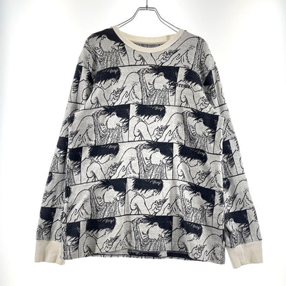 【中古品】【メンズ】 × AKIRA アキラ 別注 コラボ SYRINGE JACQURD L/S TOP シリンジ ジャガード ロングスリーブ トップ 長袖 Tシャツ 149-260408-yo-16-fuzh サイズ：M カラー：柄 万代Net店