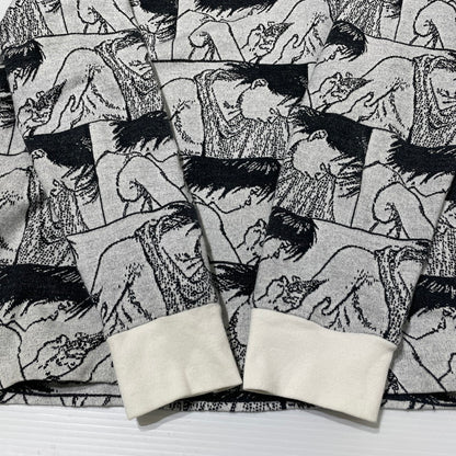 【中古品】【メンズ】 × AKIRA アキラ 別注 コラボ SYRINGE JACQURD L/S TOP シリンジ ジャガード ロングスリーブ トップ 長袖 Tシャツ 149-260408-yo-16-fuzh サイズ：M カラー：柄 万代Net店
