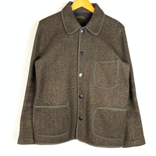 【中古品】【メンズ】 FULLCOUNT フルカウント BROWN'S BEACH ROUND COLLER JACKET BBJ7-003 ブラウンズビーチ ラウンド コラー ジャケット アウター 145-260410-ko-13-tei サイズ：38 カラー：ブラウン 万代Net店