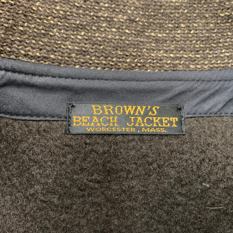 【中古品】【メンズ】 FULLCOUNT フルカウント BROWN'S BEACH ROUND COLLER JACKET BBJ7-003 ブラウンズビーチ ラウンド コラー ジャケット アウター 145-260410-ko-13-tei サイズ：38 カラー：ブラウン 万代Net店