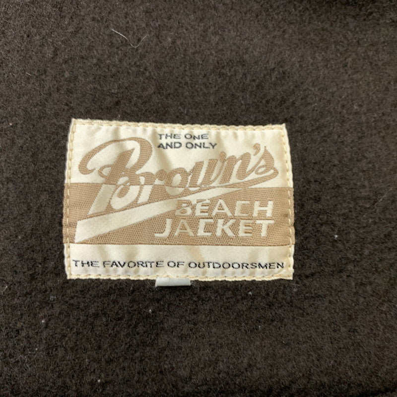【中古品】【メンズ】 FULLCOUNT フルカウント BROWN'S BEACH ROUND COLLER JACKET BBJ7-003 ブラウンズビーチ ラウンド コラー ジャケット アウター 145-260410-ko-13-tei サイズ：38 カラー：ブラウン 万代Net店