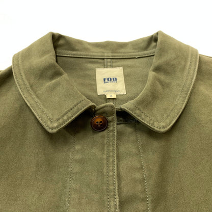 【中古品】【メンズ】 FOB FACTORY エフオービーファクトリー FRENCH MOLESKIN JACKET F2373 フレンチ モールスキン ジャケット アウター ワークジャケット 145-260410-ko-11-tei サイズ：2 カラー：カーキ 万代Net店