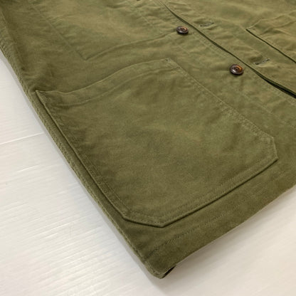【中古品】【メンズ】 FOB FACTORY エフオービーファクトリー FRENCH MOLESKIN JACKET F2373 フレンチ モールスキン ジャケット アウター ワークジャケット 145-260410-ko-11-tei サイズ：2 カラー：カーキ 万代Net店