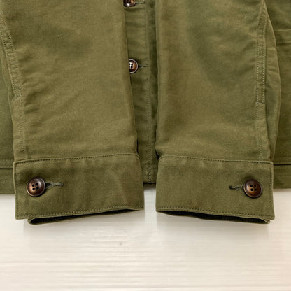 【中古品】【メンズ】 FOB FACTORY エフオービーファクトリー FRENCH MOLESKIN JACKET F2373 フレンチ モールスキン ジャケット アウター ワークジャケット 145-260410-ko-11-tei サイズ：2 カラー：カーキ 万代Net店