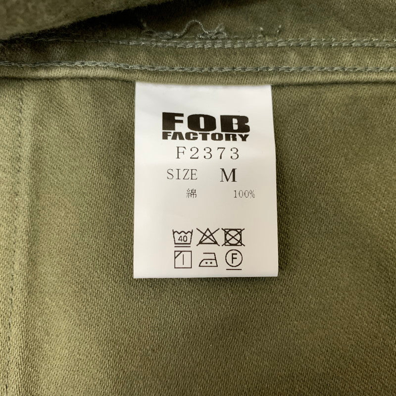 【中古品】【メンズ】 FOB FACTORY エフオービーファクトリー FRENCH MOLESKIN JACKET F2373 フレンチ モールスキン ジャケット アウター ワークジャケット 145-260410-ko-11-tei サイズ：2 カラー：カーキ 万代Net店