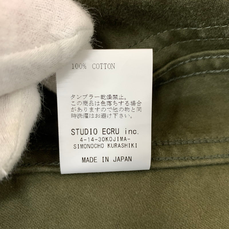 【中古品】【メンズ】 FOB FACTORY エフオービーファクトリー FRENCH MOLESKIN JACKET F2373 フレンチ モールスキン ジャケット アウター ワークジャケット 145-260410-ko-11-tei サイズ：2 カラー：カーキ 万代Net店