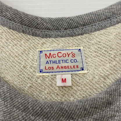 【中古品】【メンズ】 The REAL McCOY'S ザリアルマッコイズ 9oz LOOPWHEEL S/S SWEATSHIRT MC24120 9オンス ループホイール ショートスリーブ スウェットシャツ トップス プルオーバー トレーナー 145-260413-ks-09-tei サイズ：M カラー：グレー 万代Net店