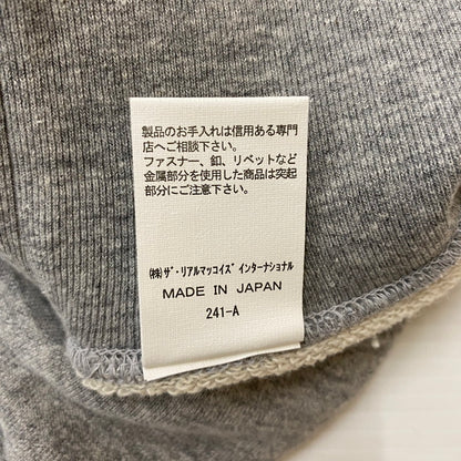 【中古品】【メンズ】 The REAL McCOY'S ザリアルマッコイズ 9oz LOOPWHEEL S/S SWEATSHIRT MC24120 9オンス ループホイール ショートスリーブ スウェットシャツ トップス プルオーバー トレーナー 145-260413-ks-09-tei サイズ：M カラー：グレー 万代Net店