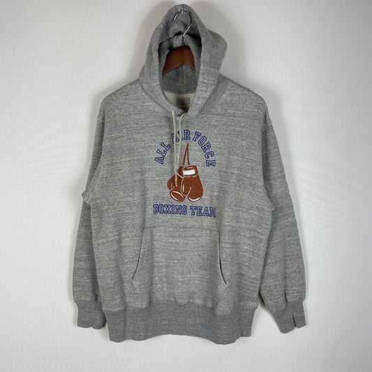【中古品】【メンズ】 The REAL McCOY'S ザリアルマッコイズ 10oz MILITARY PRINT HOODED SWEATSHIRT MC24108 10オンス ミリタリー プリント フーデッド スウェットシャツ トップス プルオーバーパーカー 145-260413-ks-10-tei サイズ：M カラー：グレー 万代Net店