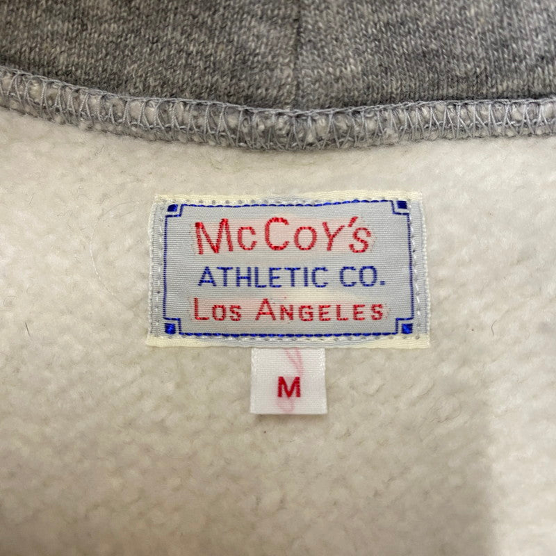 【中古品】【メンズ】 The REAL McCOY'S ザリアルマッコイズ 10oz MILITARY PRINT HOODED SWEATSHIRT MC24108 10オンス ミリタリー プリント フーデッド スウェットシャツ トップス プルオーバーパーカー 145-260413-ks-10-tei サイズ：M カラー：グレー 万代Net店