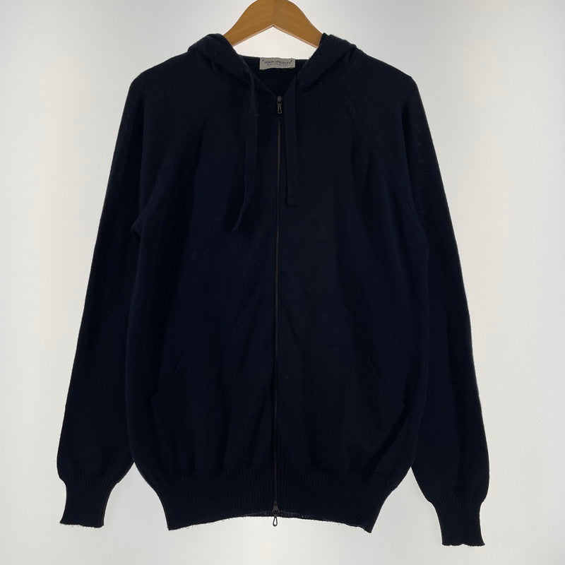 【中古品】【メンズ】 JOHN SMEDLEY ジョン スメドレー MERINO WOOL ZIP PARKA メリノ ウール ジップパーカー トップス フルジップパーカー 141-260523-ko-14-tei サイズ：M カラー：ブラック系 万代Net店