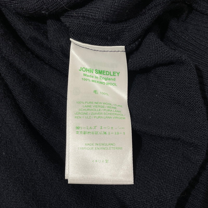 【中古品】【メンズ】 JOHN SMEDLEY ジョン スメドレー MERINO WOOL ZIP PARKA メリノ ウール ジップパーカー トップス フルジップパーカー 141-260523-ko-14-tei サイズ：M カラー：ブラック系 万代Net店