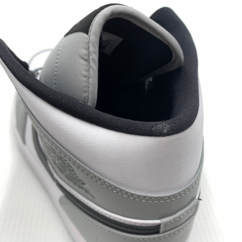 【中古品】【メンズ】 NIKE ナイキ AIR JORDAN 1 MID LIGHT SMOKE GREY WHITE BLACK 554724-092 エアジョーダン1 ミッド スニーカー 靴 シューズ 160-260711-ko-08-tei サイズ：29cm カラー：ホワイトグレー 万代Net店