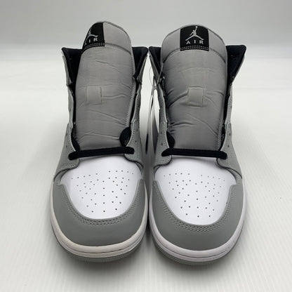 【中古品】【メンズ】 NIKE ナイキ AIR JORDAN 1 MID LIGHT SMOKE GREY WHITE BLACK 554724-092 エアジョーダン1 ミッド スニーカー 靴 シューズ 160-260711-ko-08-tei サイズ：29cm カラー：ホワイトグレー 万代Net店
