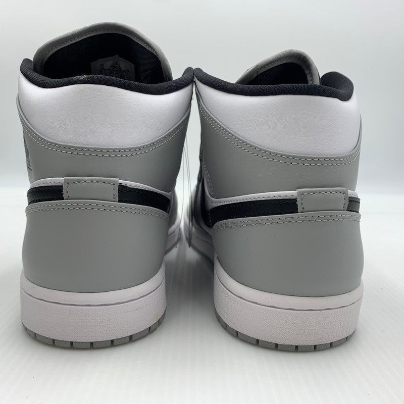 【中古品】【メンズ】 NIKE ナイキ AIR JORDAN 1 MID LIGHT SMOKE GREY WHITE BLACK 554724-092 エアジョーダン1 ミッド スニーカー 靴 シューズ 160-260711-ko-08-tei サイズ：29cm カラー：ホワイトグレー 万代Net店