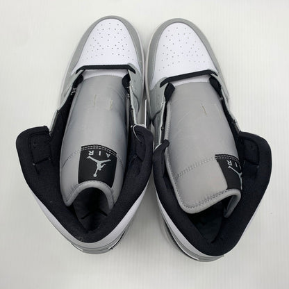 【中古品】【メンズ】 NIKE ナイキ AIR JORDAN 1 MID LIGHT SMOKE GREY WHITE BLACK 554724-092 エアジョーダン1 ミッド スニーカー 靴 シューズ 160-260711-ko-08-tei サイズ：29cm カラー：ホワイトグレー 万代Net店