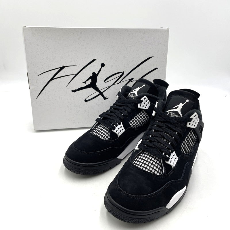 【中古品】【メンズ】 AIR JORDAN 4 RETRO "WHITE THUNDER" FQ8138-001 エアジョーダン4 レトロ ホワイト サンダー スニーカー 靴 シューズ 160-260415-yo-06-fuzh サイズ：28.5cm カラー：ブラック/ホワイト 万代Net店