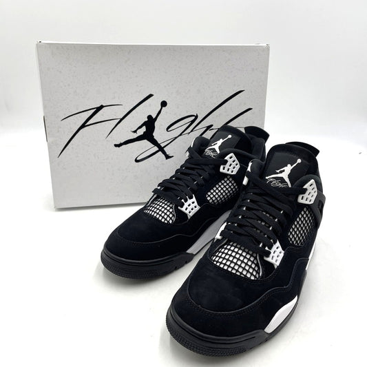 【中古品】【メンズ】 AIR JORDAN 4 RETRO "WHITE THUNDER" FQ8138-001 エアジョーダン4 レトロ ホワイト サンダー スニーカー 靴 シューズ 160-260415-yo-06-fuzh サイズ：28.5cm カラー：ブラック/ホワイト 万代Net店
