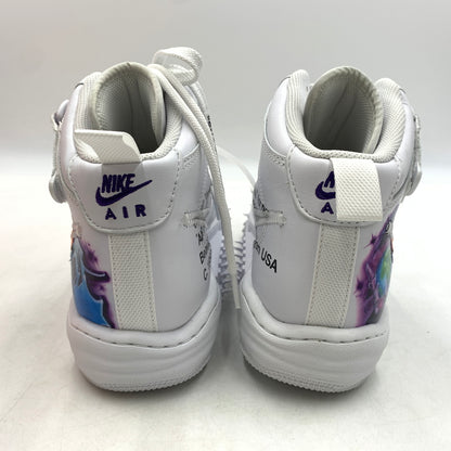 【中古品】【メンズ】 NIKE ナイキ × OFF-WHITE オフホワイト 別注 コラボ AIR FORCE 1 MID GRAFFITI DR0500-100 エアフォース1 ミッド スニーカー 靴 シューズ 160-260627-ko-03-tei サイズ：29cm カラー：ホワイト 万代Net店