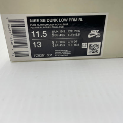 【中古品】【メンズ】 NIKE SB ナイキ エスビー × RAYSSA LEAL ライッサ レアウ DUNK LOW PRM PURE PLATINUM AND VIVID PURPLE FZ5251-001 ダンク ロー スニーカー 160-260629-sa-17-tei サイズ：29.5 カラー：ホワイトパープル 万代Net店