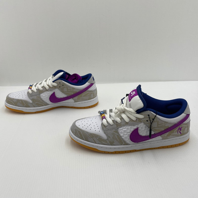 【中古品】【メンズ】 NIKE SB ナイキ エスビー × RAYSSA LEAL ライッサ レアウ DUNK LOW PRM PURE PLATINUM AND VIVID PURPLE FZ5251-001 ダンク ロー スニーカー 160-260629-sa-17-tei サイズ：29.5 カラー：ホワイトパープル 万代Net店
