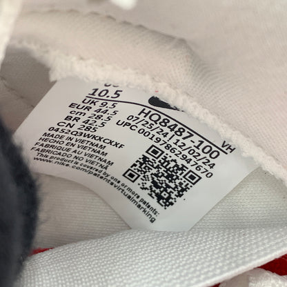 【中古品】【メンズ】 NIKE ナイキ × Supreme シュプリーム 別注 コラボ 25AW DUNK LOW WHITE METALLIC SILVER HQ8487-100 ダンク ロー スニーカー 靴 シューズ 160-260627-ko-01-tei サイズ：28.5cm カラー：ホワイト 万代Net店