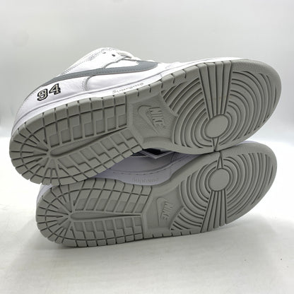 【中古品】【メンズ】 NIKE ナイキ × Supreme シュプリーム 別注 コラボ 25AW DUNK LOW WHITE METALLIC SILVER HQ8487-100 ダンク ロー スニーカー 靴 シューズ 160-260627-ko-01-tei サイズ：28.5cm カラー：ホワイト 万代Net店