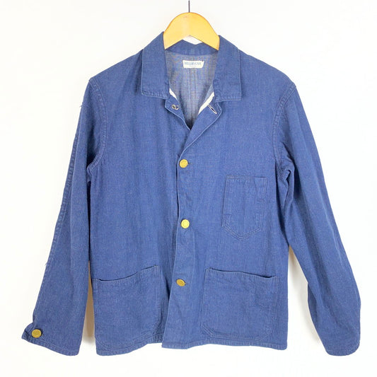 【中古品】【メンズ】 HELLER'S CAFÉ ヘラーズ カフェ DENIM COVERALL JACKET デニム カバーオール ジャケット ライトアウター 145-260410-ks-01-tei サイズ：36 カラー：インディゴ 万代Net店