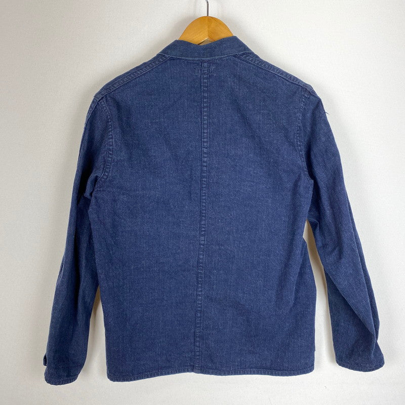【中古品】【メンズ】 HELLER'S CAFÉ ヘラーズ カフェ DENIM COVERALL JACKET デニム カバーオール ジャケット ライトアウター 145-260410-ks-01-tei サイズ：36 カラー：インディゴ 万代Net店