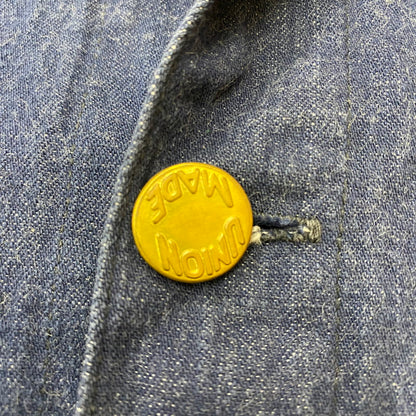 【中古品】【メンズ】 HELLER'S CAFÉ ヘラーズ カフェ DENIM COVERALL JACKET デニム カバーオール ジャケット ライトアウター 145-260410-ks-01-tei サイズ：36 カラー：インディゴ 万代Net店