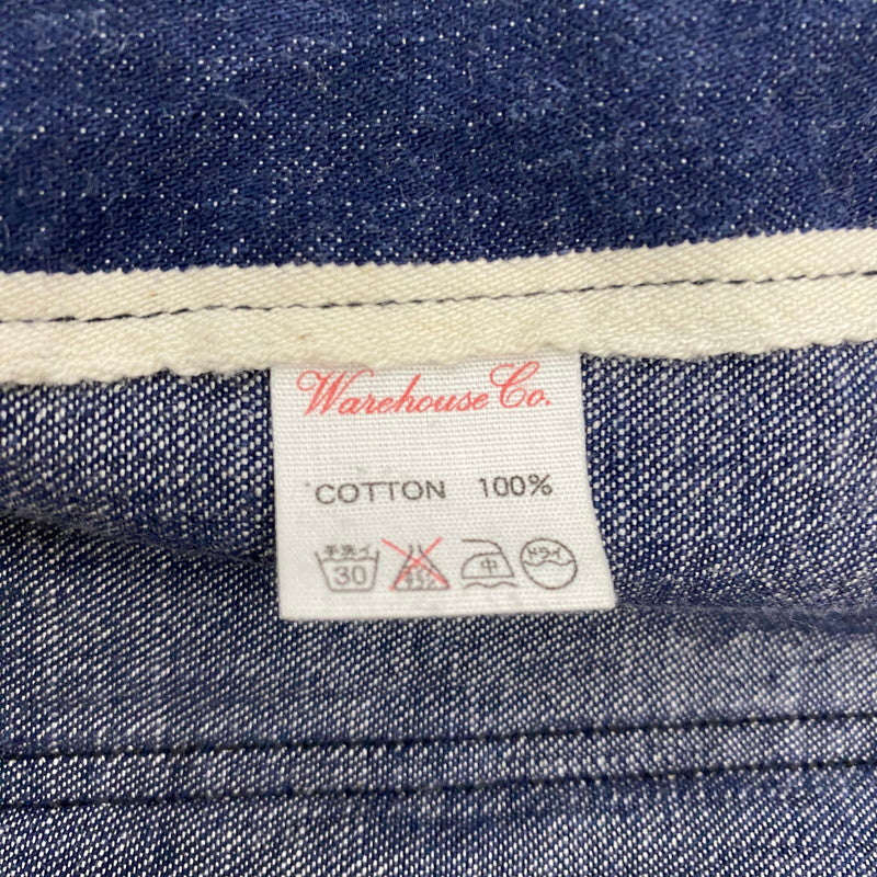 【中古品】【メンズ】 HELLER'S CAFÉ ヘラーズ カフェ DENIM COVERALL JACKET デニム カバーオール ジャケット ライトアウター 145-260410-ks-01-tei サイズ：36 カラー：インディゴ 万代Net店