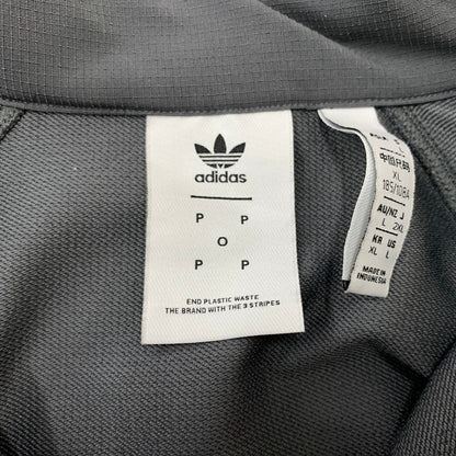 【中古品】【メンズ】 adidas アディダス × POP ポップ 別注 コラボ THERMAL LONG SLEEVE JERSEY HN9132 サーマル ロングスリーブ ジャージー トップス トラック ハーフジップジャケット 148-260410-ko-12-tei サイズ：L カラー：グレー 万代Net店