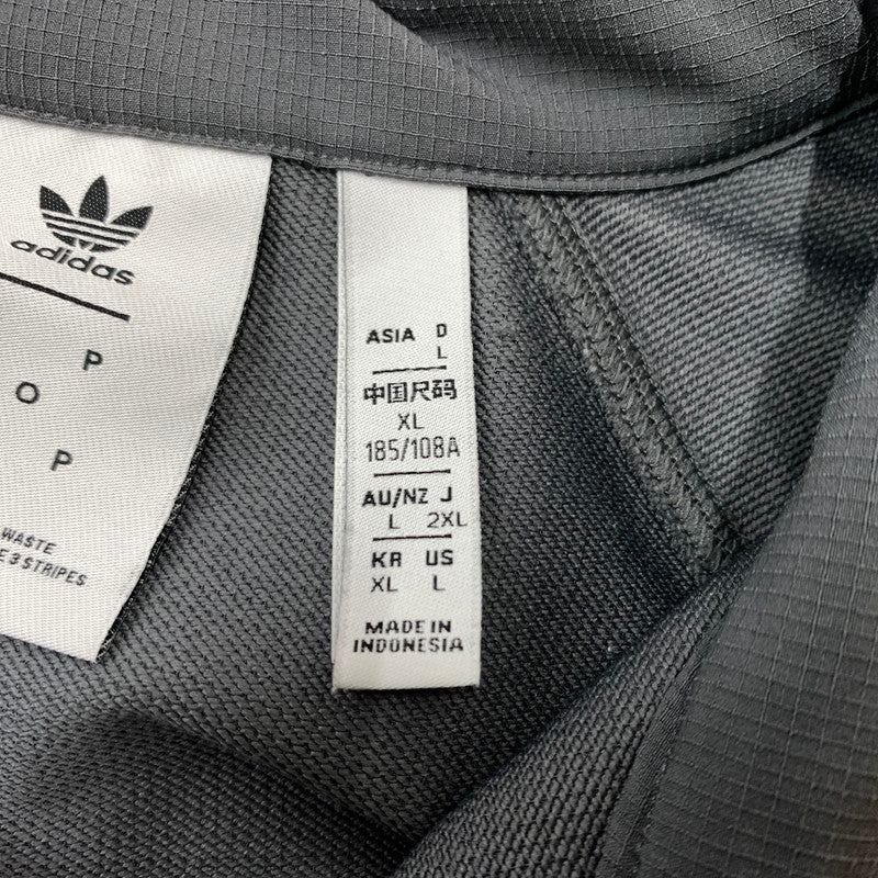 【中古品】【メンズ】 adidas アディダス × POP ポップ 別注 コラボ THERMAL LONG SLEEVE JERSEY HN9132 サーマル ロングスリーブ ジャージー トップス トラック ハーフジップジャケット 148-260410-ko-12-tei サイズ：L カラー：グレー 万代Net店