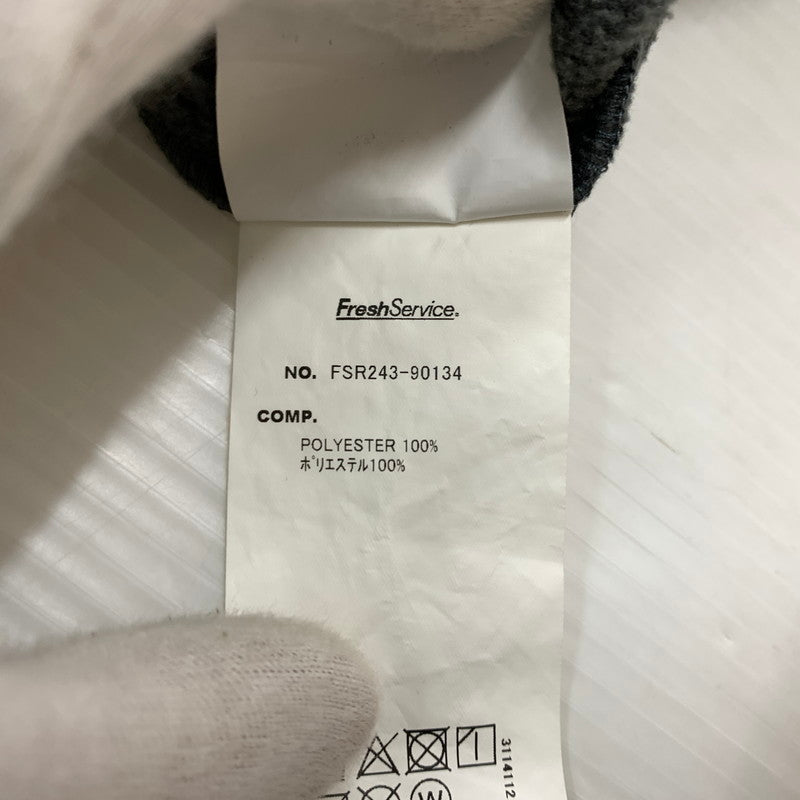 【中古品】【メンズ】 FRESH SERVICE フレッシュサービス FLEECE TRACKSUIT SET UP FSR243-90134 フリース トラックスーツ セットアップ フリースジャケット フリースパンツ 140-260410-ko-25-tei サイズ：L カラー：グレー 万代Net店